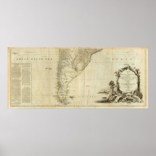 South America Southern Section Poster (Vorne)