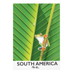 South America Tree Frog Urlaubsposter Fotodruck