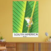South America Tree Frog Urlaubsposter Leinwanddruck (Insitu (Wohnzimmer))