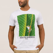 South America Tree Frog Urlaubsposter T-Shirt (Vorderseite)