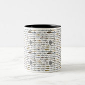 South Asia Freshwater Fish Group Zweifarbige Tasse (Mittel)