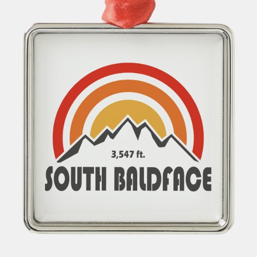 South Baldface New Hampshire Ornament Aus Metall (Vorne)