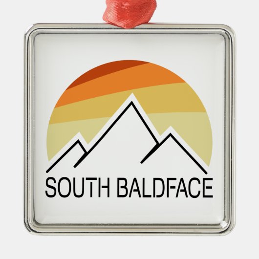 South Baldface New Hampshire Retro Ornament Aus Metall (Vorne)