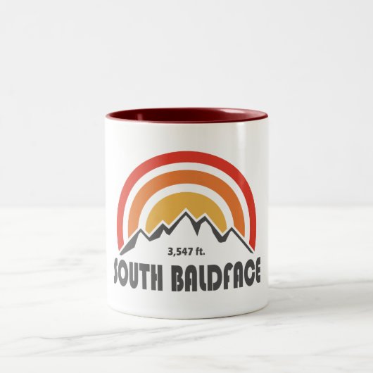 South Baldface New Hampshire Zweifarbige Tasse (Mittel)