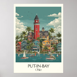 South Bass Island Ohio Paradise Art Poster