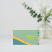 South Beach Business Cards Visitenkarte (Stehend Vorderseite)