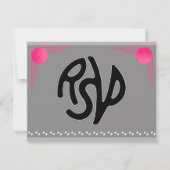 South Beach Deko Wedding (Antwort) RSVP Karte (Rückseite)