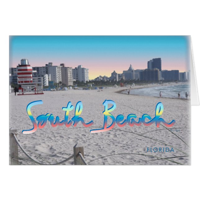 South Beach, FL City View (Vorderseite (Horizontal))