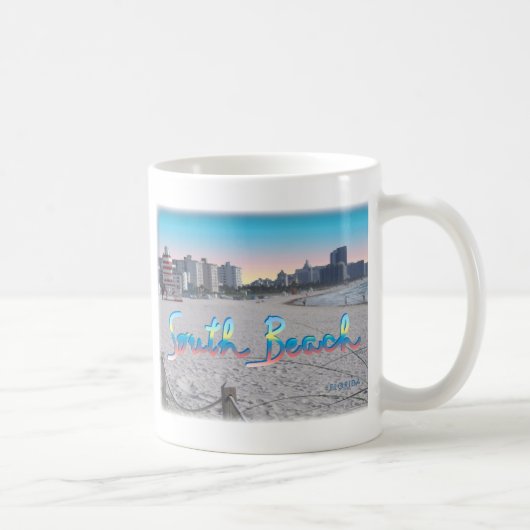 South Beach, FL City View Kaffeetasse (Rechts)