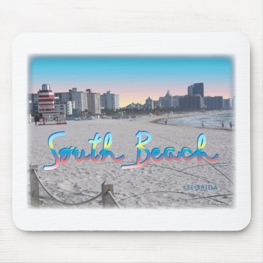 South Beach, FL City View Mousepad (Vorne)