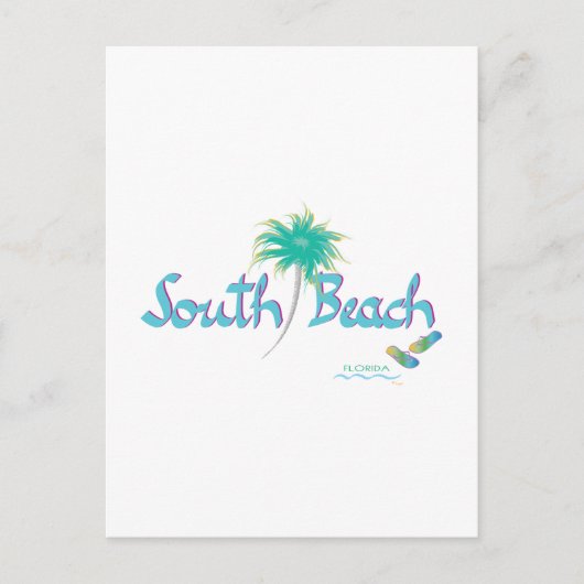 South Beach, FL Postkarte (Vorderseite)