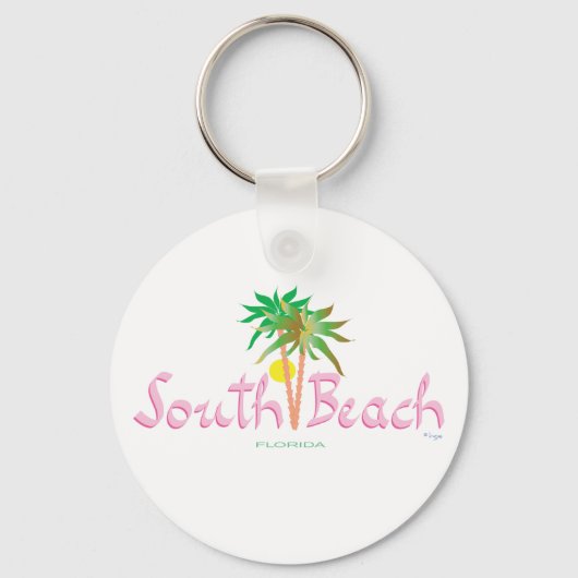 South Beach, FL Schlüsselanhänger (Vorderseite)