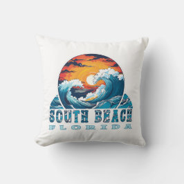 South Beach Florida Kissen