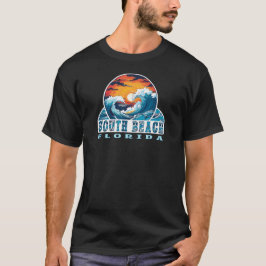 South Beach Florida Surfer T - Shirt