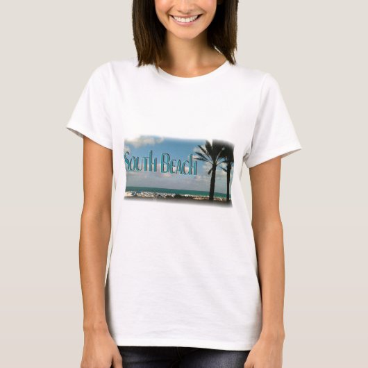 South Beach, Florida View T-Shirt (Vorderseite)