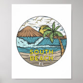 South Beach Florida Vintag Poster (Vorne)