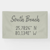 South Beach GPS koordiniert den Breitengrad von Br Banner (Horizontal)