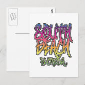 South Beach Graffiti Postkarte (Vorne/Hinten)