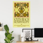 South Beach Hospitality Poster (Heimbüro)