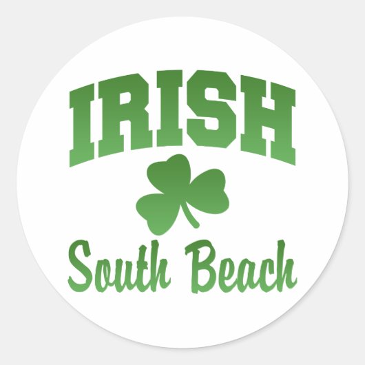 South Beach Irish Sticker (Vorderseite)