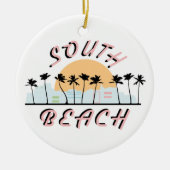 South Beach Keramik Ornament (Vorne)