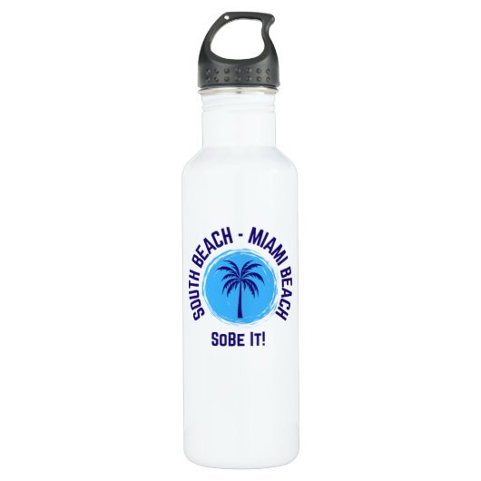 South Beach Miami Beach Florida Water Bottle Edelstahlflasche (Vorderseite)