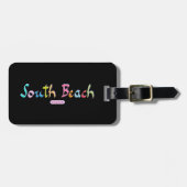 South Beach, Miami FL Gepäckanhänger (Vorderseite horizontal)