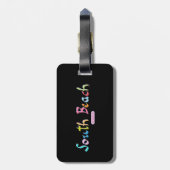 South Beach, Miami FL Gepäckanhänger (Rückseite vertikal)