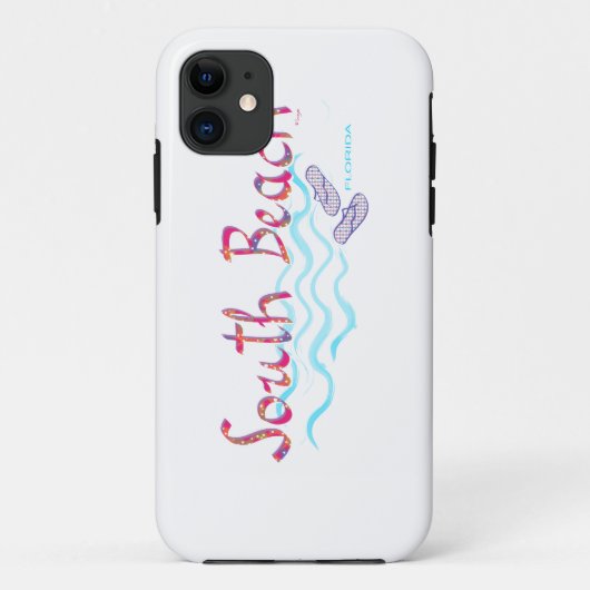 South Beach Miami Flip Flops Case-Mate iPhone Hülle (Rückseite)