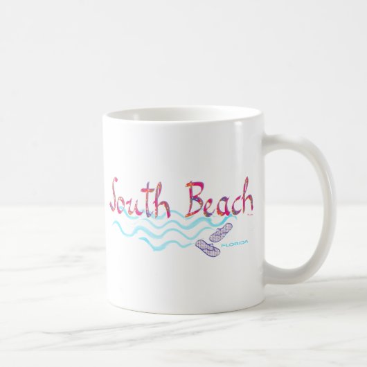 South Beach Miami Flip Flops Kaffeetasse (Rechts)