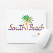South Beach Miami Flip Flops Mousepad (Mit Mouse)
