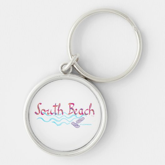 South Beach Miami Flip Flops Schlüsselanhänger (Vorne)