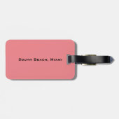 South Beach, Miami, Florida Art Deco Gepäckanhänger (Rückseite horizontal)