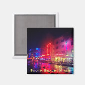 South Beach, Miami, Florida Art Deco Magnet (Vorderseite/Rückseite)