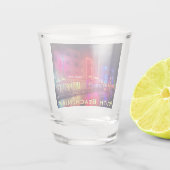 South Beach, Miami, Florida Art Deco Schnapsglas (Rückseite)