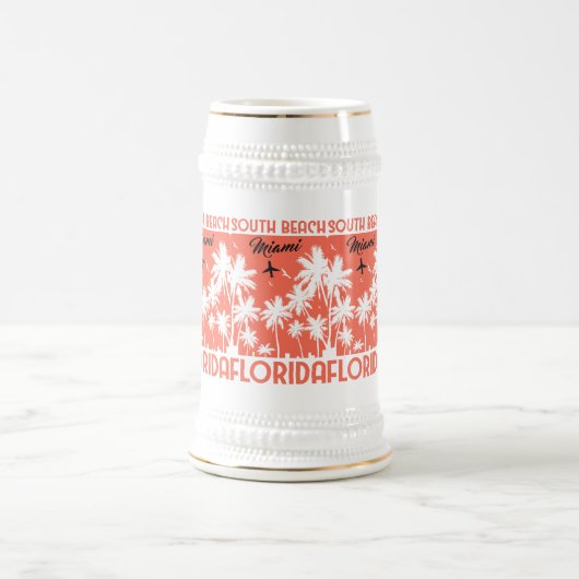 South Beach Miami-Florida Bierglas (Mittel)
