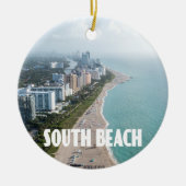 South Beach Miami Florida Foto Keramik Ornament (Vorne)