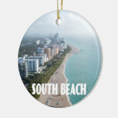 South Beach Miami Florida Foto Keramik Ornament (Links)
