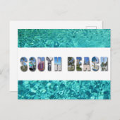 South Beach Miami Florida Foto Postkarte (Vorne/Hinten)