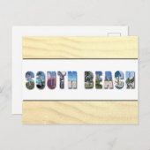 South Beach Miami Florida Foto Postkarte (Vorne/Hinten)