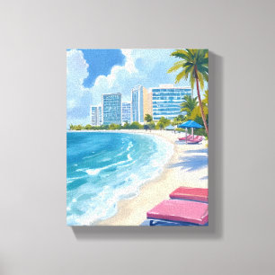 South Beach Miami Florida Leinwanddruck