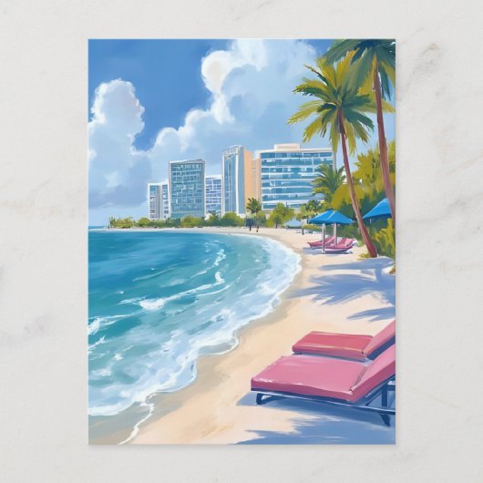 South Beach Miami Florida Postkarte (Vorderseite)