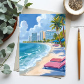 South Beach Miami Florida Postkarte