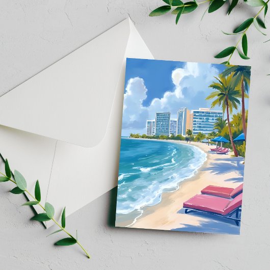 South Beach Miami Florida Postkarte