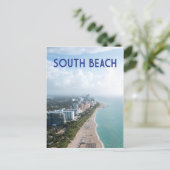 South Beach Miami Florida Shoreline Postkarte (Stehend Vorderseite)