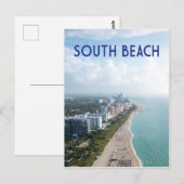 South Beach Miami Florida Shoreline Postkarte (Vorne/Hinten)