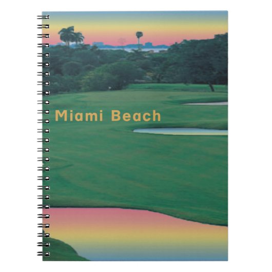 South Beach - Miami GOLF Notizblock (Vorderseite)
