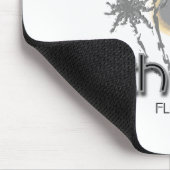 South Beach Miami Gray Palms Mousepad (Ecke)