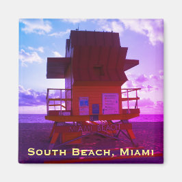 South Beach, Miami Lifeguard Stand (Ocean Rescue) Magnet