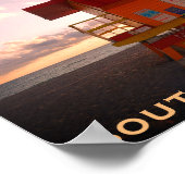 South Beach, Miami Lifeguard Stand (Ocean Rescue) Poster (Ecke)